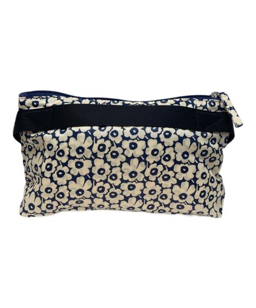 marimekko（マリメッコ）marimekko (マリメッコ) Neat Crossbody Unikko S ベージュ×ネイビーの古着・服飾アイテム