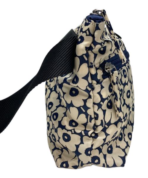 marimekko（マリメッコ）marimekko (マリメッコ) Neat Crossbody Unikko S ベージュ×ネイビーの古着・服飾アイテム