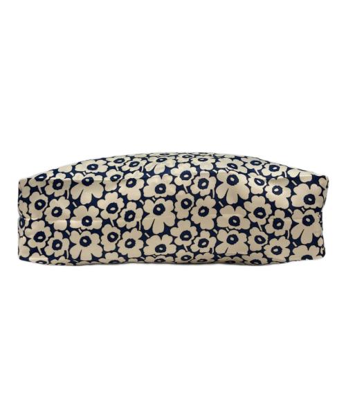 marimekko（マリメッコ）marimekko (マリメッコ) Neat Crossbody Unikko S ベージュ×ネイビーの古着・服飾アイテム