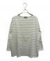 Le minor（ルミノア）の古着「別注Loose border Tee」｜ホワイト×ライトグリーン