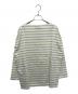 Le minor (ルミノア) JOURNAL STANDARD relume (ジャーナルスタンダード レリューム) 別注Loose border Tee ホワイト×ライトグリーン サイズ:FREE：5000円