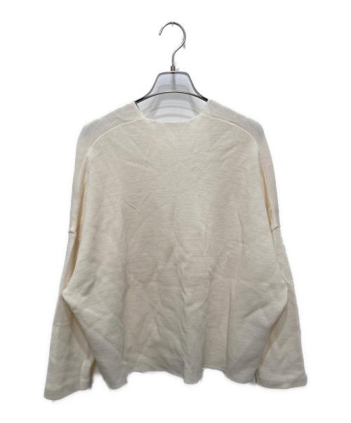 GALERIE VIE（ギャルリーヴィー）GALERIE VIE (ギャルリーヴィー) ウールカノコ ワイドジャケット アイボリー サイズ:FREEの古着・服飾アイテム