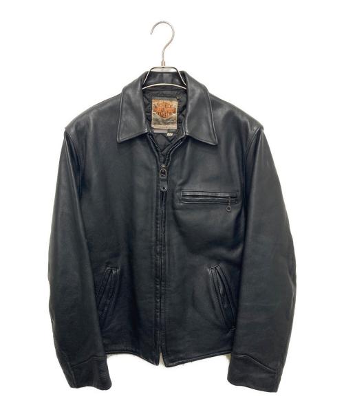 HARLEY-DAVIDSON（ハーレーダビッドソン）HARLEY-DAVIDSON (ハーレーダビッドソン) レザージャケット ブラック サイズ:40の古着・服飾アイテム