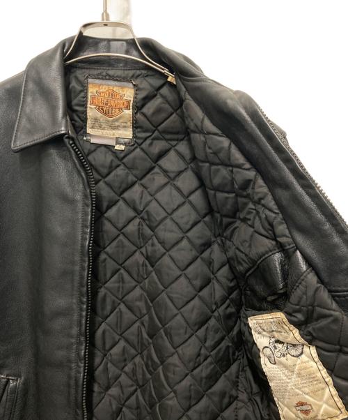 HARLEY-DAVIDSON（ハーレーダビッドソン）HARLEY-DAVIDSON (ハーレーダビッドソン) レザージャケット ブラック サイズ:40の古着・服飾アイテム