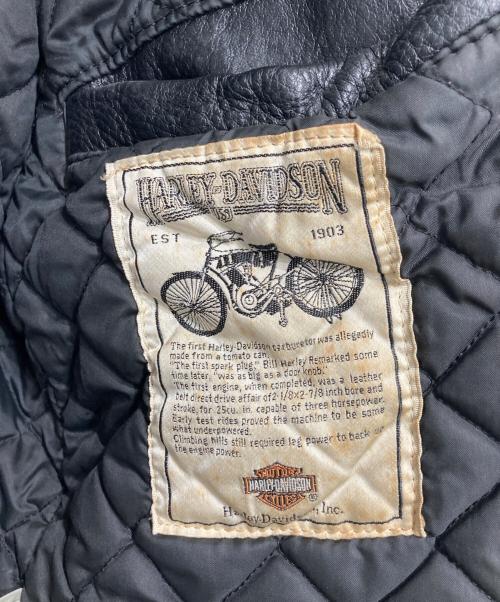 HARLEY-DAVIDSON（ハーレーダビッドソン）HARLEY-DAVIDSON (ハーレーダビッドソン) レザージャケット ブラック サイズ:40の古着・服飾アイテム