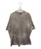 DIESELディーゼル）の古着「ウォッシュ加工Tシャツ」｜ベージュ