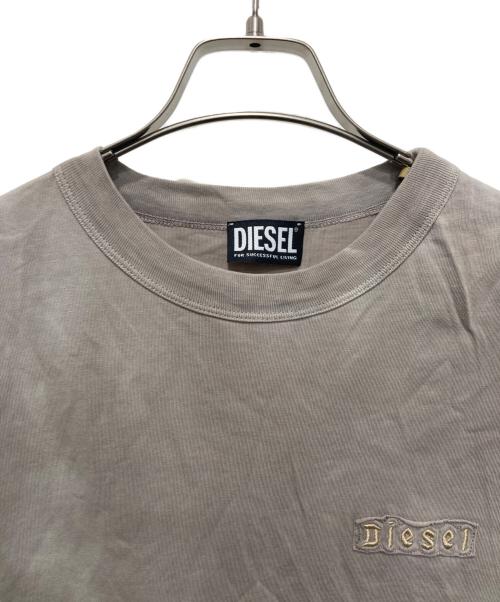 DIESEL（ディーゼル）DIESEL (ディーゼル) ウォッシュ加工Tシャツ ベージュ サイズ:Sの古着・服飾アイテム