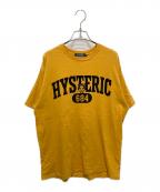 Hysteric Glamourヒステリックグラマー）の古着「EVIL COLLEGE Tシャツ」｜イエロー