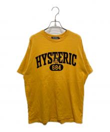 Hysteric Glamour（ヒステリックグラマー）の古着「EVIL COLLEGE Tシャツ」｜イエロー