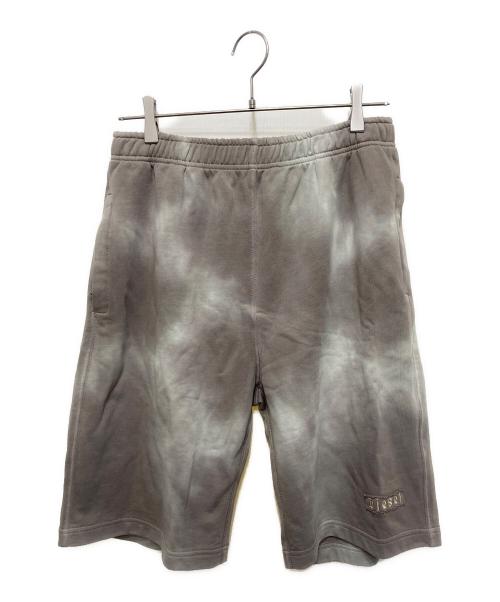 DIESEL（ディーゼル）DIESEL (ディーゼル) ウォッシュ加工スウェットハーフパンツ グレー サイズ:Sの古着・服飾アイテム