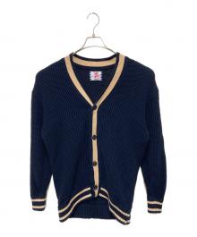 son of the cheese×BEAUTY&YOUTH（（サノバチーズ）×ビューティーアンドユース）の古着「別注Line Cardigan」｜ネイビー