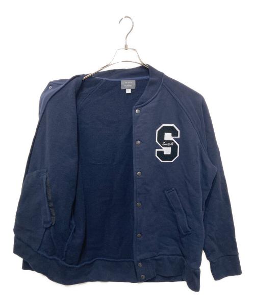 SUNSPEL（サンスペル）SUNSPEL (サンスペル) EDIFICE (エディフィス) 別注Sweat award jacket ネイビー サイズ:Ⅼの古着・服飾アイテム