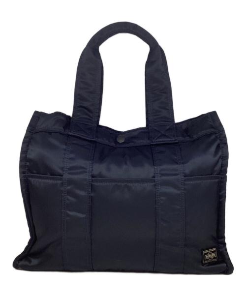 HEAD PORTER（ヘッドポーター）HEAD PORTER (ヘッドポーター) タンカートートバッグ ネイビーの古着・服飾アイテム