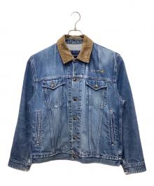 LAND'S END（ランズエンド）の古着「コーデュロイ切替デニムジャケット」｜インディゴ