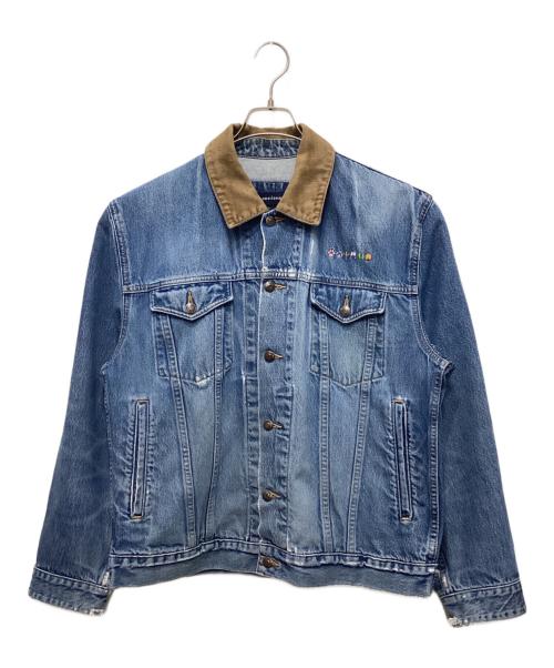 LAND'S END（ランズエンド）LAND'S END (ランズエンド) コーデュロイ切替デニムジャケット インディゴ サイズ:Mの古着・服飾アイテム