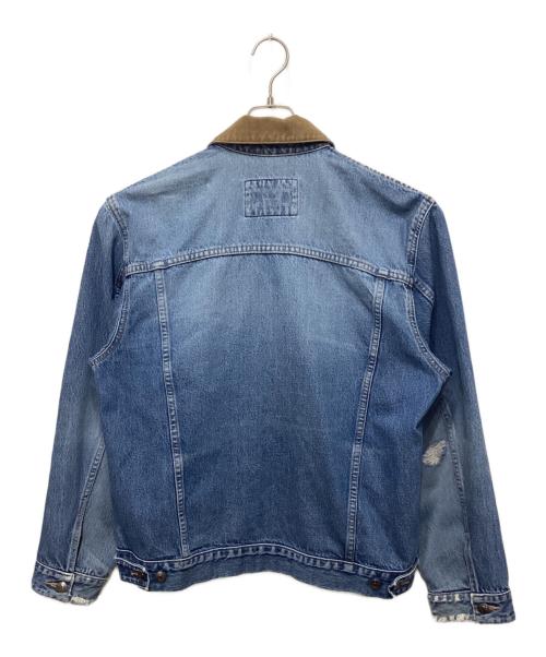 LAND'S END（ランズエンド）LAND'S END (ランズエンド) コーデュロイ切替デニムジャケット インディゴ サイズ:Mの古着・服飾アイテム