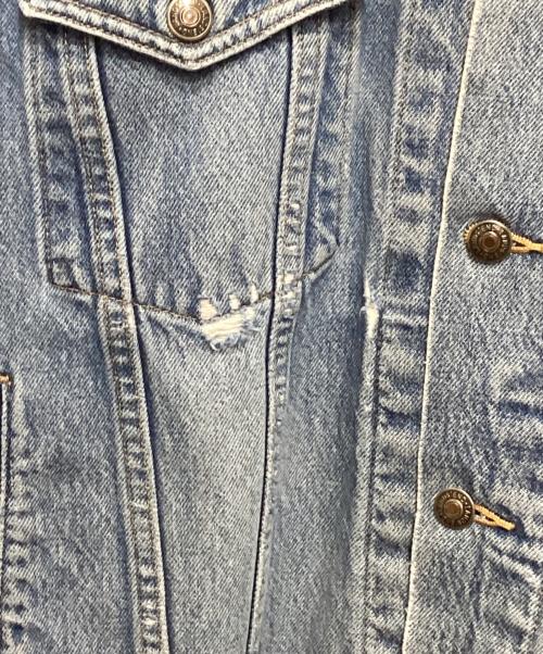 LAND'S END（ランズエンド）LAND'S END (ランズエンド) コーデュロイ切替デニムジャケット インディゴ サイズ:Mの古着・服飾アイテム