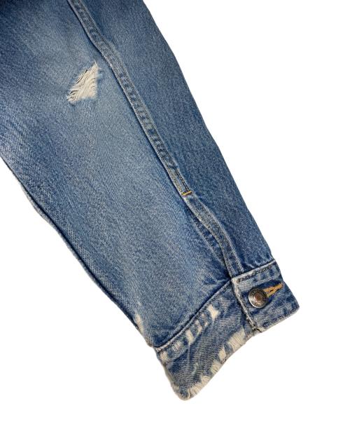 LAND'S END（ランズエンド）LAND'S END (ランズエンド) コーデュロイ切替デニムジャケット インディゴ サイズ:Mの古着・服飾アイテム