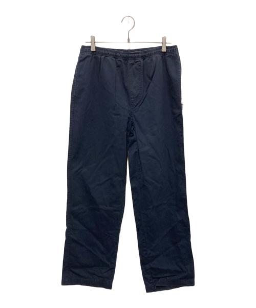 stussy（ステューシー）stussy (ステューシー) BEACH PANT COTTON TWILL ネイビー サイズ:Ⅿの古着・服飾アイテム