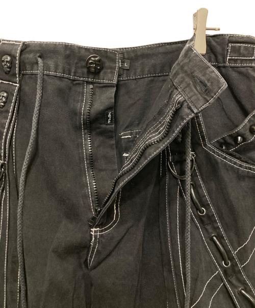 TRIPP NYC（トリップニューヨークシティー）TRIPP NYC (トリップニューヨークシティー) デザインカーゴパンツ ブラック サイズ:Ⅼの古着・服飾アイテム