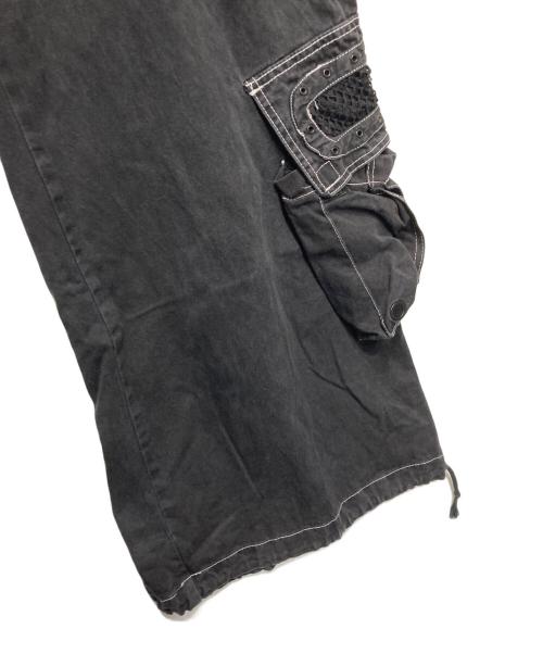TRIPP NYC（トリップニューヨークシティー）TRIPP NYC (トリップニューヨークシティー) デザインカーゴパンツ ブラック サイズ:Ⅼの古着・服飾アイテム