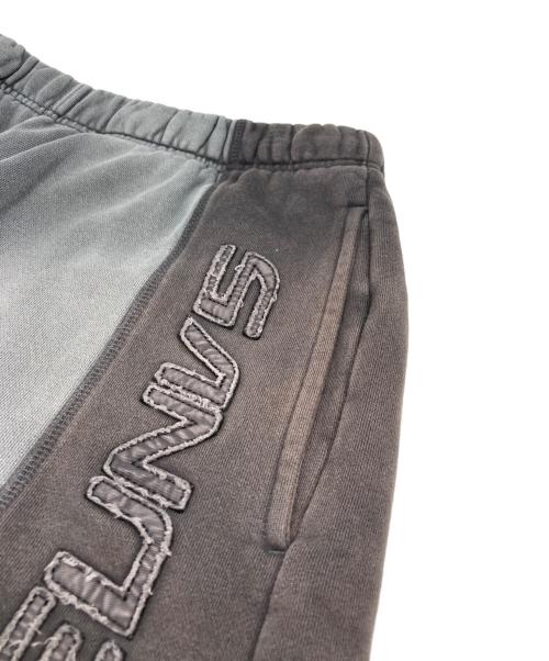Aape BY A BATHING APE（エーエイプ バイ アベイシングエイプ）AAPE BY A BATHING APE (エーエイプ バイ アベイシングエイプ) ムーンフェイス刺繍スウェットショーツ グレー サイズ:Lの古着・服飾アイテム