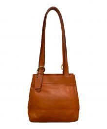 COACH（コーチ）の古着「レザートートバッグ」｜オレンジ