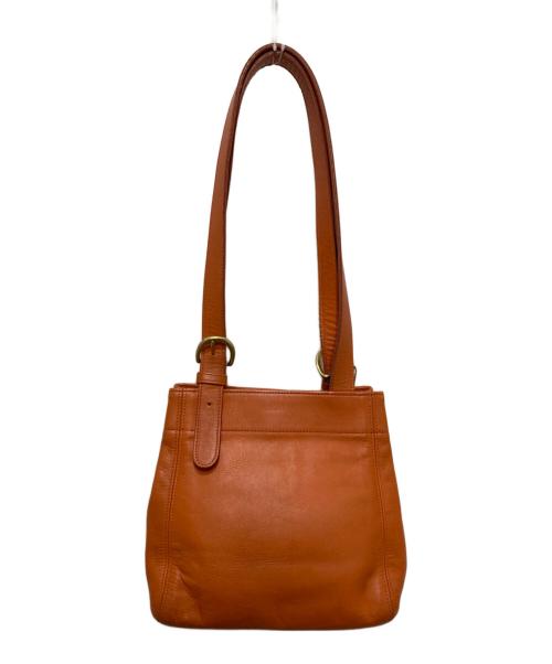 COACH（コーチ）COACH (コーチ) レザートートバッグ オレンジの古着・服飾アイテム