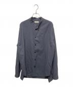 The CLASIKザ クラシック）の古着「DORMEUIL TONIK WOOL  バンドカラーシャツ」｜グレー