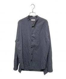 The CLASIK（ザ クラシック）の古着「DORMEUIL TONIK WOOL  バンドカラーシャツ」｜グレー