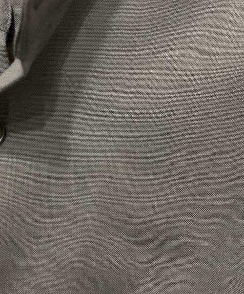 The CLASIK（ザ クラシック）The CLASIK (ザ クラシック) DORMEUIL TONIK WOOL  バンドカラーシャツ グレー サイズ:48の古着・服飾アイテム