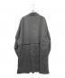 BASISBROEK (バージスブルック) ウールブレンドスタンドカラーコート グレー サイズ:5：9000円