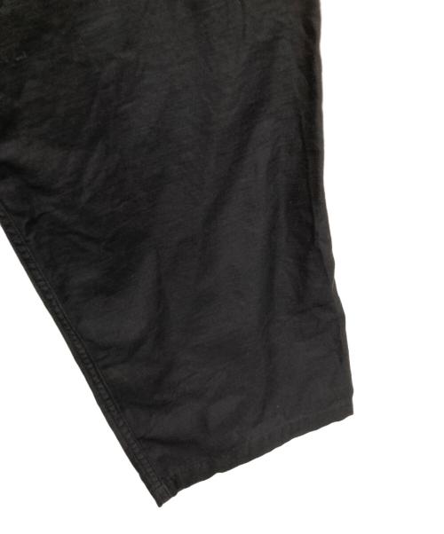 CIOTA（シオタ）CIOTA (シオタ) スビンコットンバックサテンベイカーパンツ ブラック サイズ:4の古着・服飾アイテム