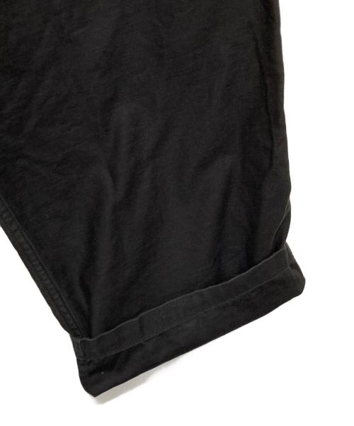 CIOTA（シオタ）CIOTA (シオタ) スビンコットンバックサテンベイカーパンツ ブラック サイズ:4の古着・服飾アイテム