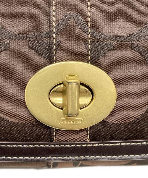 COACH（コーチ）COACH (コーチ) エルゴ シグネチャーワンショルダーバッグ ブラウンの古着・服飾アイテム