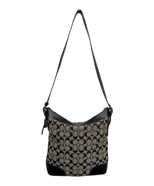 COACH（コーチ）COACH (コーチ) シグネチャーショルダーバッグ ブラックの古着・服飾アイテム