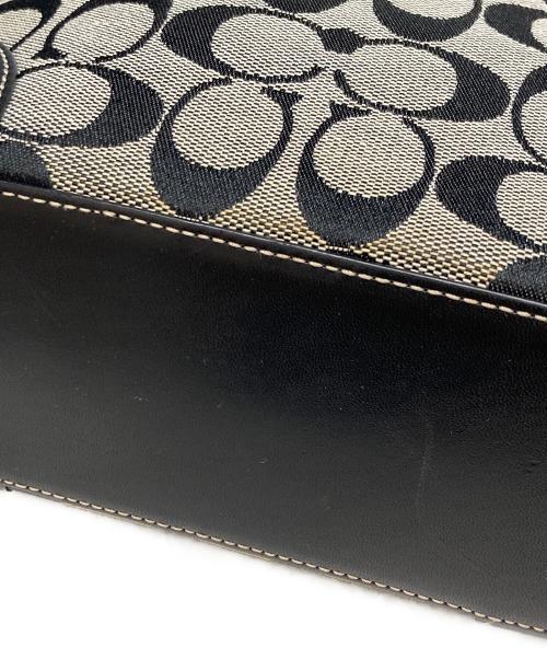 COACH（コーチ）COACH (コーチ) シグネチャーショルダーバッグ ブラックの古着・服飾アイテム