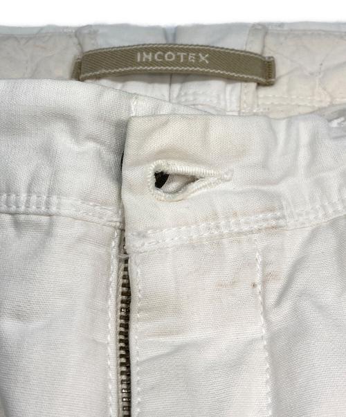 INCOTEX（インコテックス）INCOTEX (インコテックス) ペンキ加工チノスラックス ホワイト サイズ:34の古着・服飾アイテム