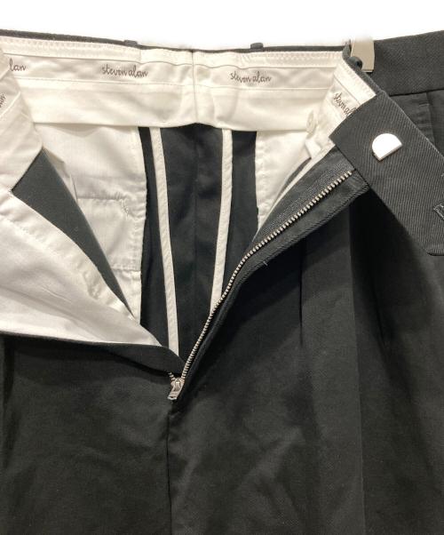STEVEN ALAN（スティーブンアラン）STEVEN ALAN (スティーブンアラン) ウエポン ニドム イン ツープリーツ ドレス トラウザーズ ブラック サイズ:Ⅿの古着・服飾アイテム