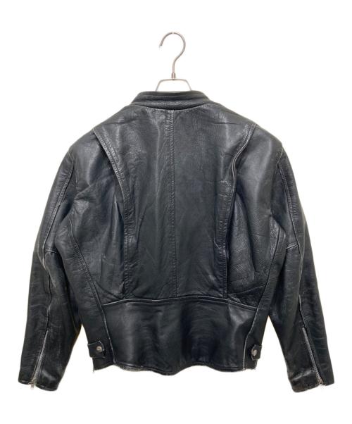 USED（ユーズド）USED (ユーズド) シングルライダースレザージャケット ブラック サイズ:不明の古着・服飾アイテム