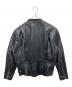 USED (ユーズド) シングルライダースレザージャケット ブラック サイズ:不明：6000円