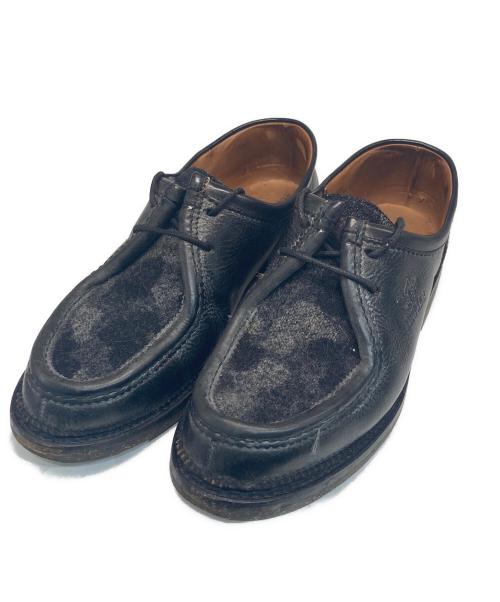 YUKETEN（ユケテン）YUKETEN (ユケテン) HESCHUNG (エシュン) コラボモカシンシューズ ブラック サイズ:7の古着・服飾アイテム