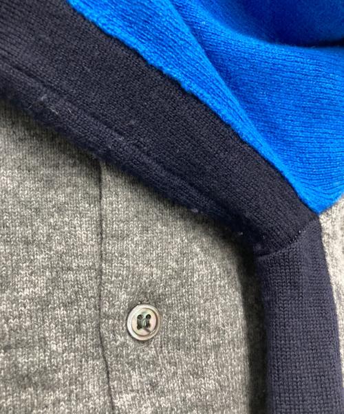 COMME des GARCONS COMME des GARCONS（コムデギャルソン コムデギャルソン）COMME des GARCONS COMME des GARCONS (コムデギャルソン コムデギャルソン) 切替クルーネックカーディガン グレー サイズ:Ⅿの古着・服飾アイテム