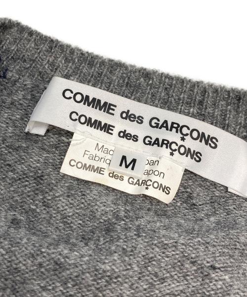 COMME des GARCONS COMME des GARCONS（コムデギャルソン コムデギャルソン）COMME des GARCONS COMME des GARCONS (コムデギャルソン コムデギャルソン) 切替クルーネックカーディガン グレー サイズ:Ⅿの古着・服飾アイテム