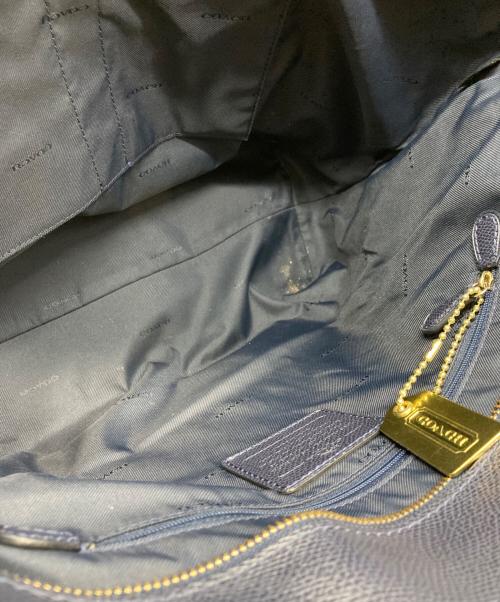 COACH（コーチ）COACH (コーチ) ロックキャリーオールトートバッグ ネイビーの古着・服飾アイテム
