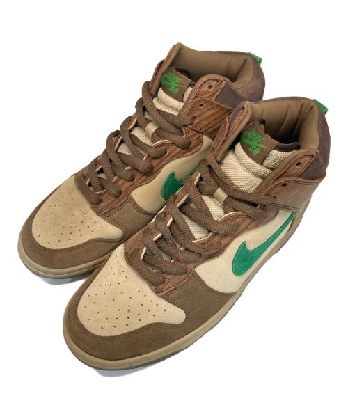 NIKE SB（ナイキエスビー）NIKE SB (ナイキエスビー) DUNK HIGH PREMIUM SB ブラウン×グリーン サイズ:27.5ｃｍの古着・服飾アイテム