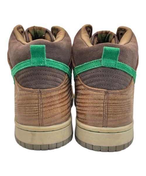 NIKE SB（ナイキエスビー）NIKE SB (ナイキエスビー) DUNK HIGH PREMIUM SB ブラウン×グリーン サイズ:27.5ｃｍの古着・服飾アイテム