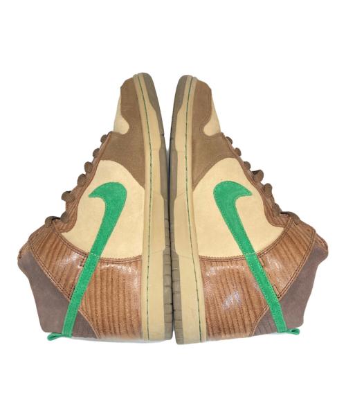 NIKE SB（ナイキエスビー）NIKE SB (ナイキエスビー) DUNK HIGH PREMIUM SB ブラウン×グリーン サイズ:27.5ｃｍの古着・服飾アイテム
