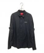 SUPREMEシュプリーム）の古着「Crassic Logo Oxford Shirt」｜ブラック