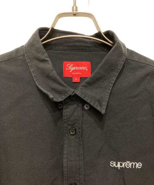 SUPREME（シュプリーム）Supreme (シュプリーム) Crassic Logo Oxford Shirt ブラック サイズ:Lの古着・服飾アイテム